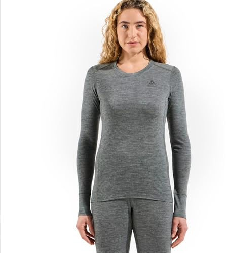Odlo Thermounterwäsche Merino 200 | Merino Unterwäsche für Herren | Langarm-Thermoshirt