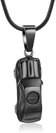 Einäscherungsschmuck für Asche Kleines Auto Form Urne Anhänger für Asche Halter Memorial Keepsake Urne Halskette Cool Halskette