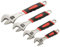 MUXHEL 4PCS Adjustable Spanner Set, 4 Sizes Adjustable Wrench Set with Soft Grip, Multifunctional Carbon Steel Shifter Spanner Sets for Pipeline Building Machinery Home (6+8+10+12)