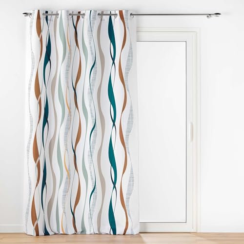 Douceur d'Intérieur, tenda con occhielli (140 x 280 cm) Lisana, poliestere stampato