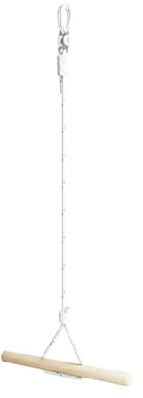 JEFLEX - Tarzan Holz-Kinderschaukel/Hängeschaukel für stundenlangen Spaß und Schulung von Geschicklichkeit & Koordination/Wetterfeste & robuste Tarzanschaukel/einfache Montage