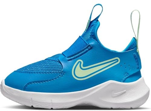 Nike Unisex Niños Flex Runner 3 Zapatos para bebés y niños pequeños, Photo Blue Vapor Green, 22 EU