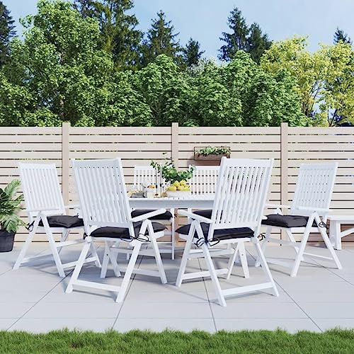 Homgoday Stuhlkissen 6 STK. Stuhlkissen Sitzkissen Stuhlauflage Sitzauflage Sitzpolster Auflage für Stühle Gartenmöbel Sitzkissen für Indoor und OutdoorAnthrazit 40x40x7 cm Oxford-Gewebe