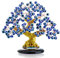 HDCRYSTALGIFTS Türkischer Nazar blauer böser Blick-Baum Figur, böser Blick, Untersetzer, Baum zum Schutz, Glück, Wohlstand, Geschenk, Feng Shui Schaustück für Zuhause und Büro