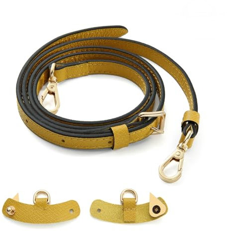 Senral Schulterriemen aus Leder für Minitaschen,Taschengurte,Marineblau,Marshmallow,Burgund,Cognac,Rot,Schwarz Gurt Mit Umrüstsatz,Goldene Hardware
