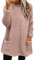 Generisch Black Friday Angebote 2024 Pullover Damen Lang Teddy Fleece Flauschig Pulli Weich Winter Warm Sweatshirt Langarm Fleecepulli Plüsch Tops Oberteile Mit Taschen Warehouse-Deals