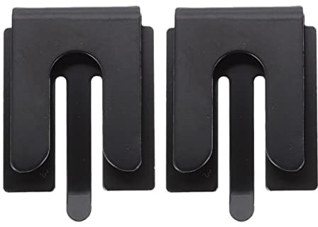 Veemoon 2pcs Car Radio Hook Radio Mount Holder Microphone Hang up Clip Metal Hook for Car Use