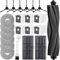 LADYSONS Zubehörset für Dreame L10s Pro Ultra Heat/ L10s Ultra Gen 2/ X30 Ultra/Mova E30 Ultra Saugroboter, 1*Hauptbürste 6*Staubbeutel 6* Wischtücher 2*Filter 6*Seitenbürsten 1*Reinigungsbürste