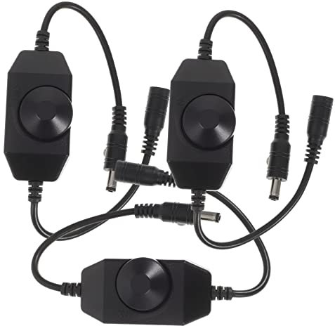 Artibetter 3stücke Dimmer Controller Für Einfarbige -lichtleisten Helligkeitsregler Mit Praktischer Knopfbedienung Für Wohn Und Arbeitsräume