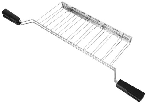 PEPLAYTAL Rejilla Calentadora Inoxidable para Pan Accesorio Multifuncional para Tostadas y Sándwiches Diseño Antiescaldaduras Compatible Mayoría de Máquinas de Tostado de Limpiar