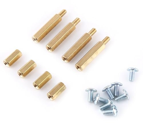 Yechiry PreAmplifier Board Protective Parts Kit, Enclosure Protection Parts, Acrylic Transparent Preamp Box for 6J1 Valve Tube PreAmplifier Board