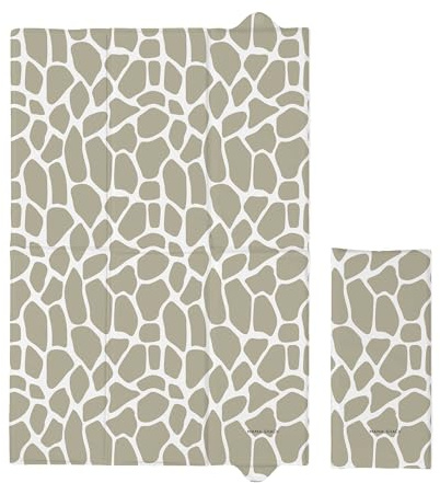 Travel Changing Mat by Mama Shack - Foldable Baby Changing Mat - Lightweight & Waterproof - Ideal for On-The-Go Nappy Changes (Giraffe Print)