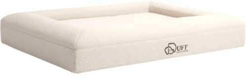 DUFF® Panier Orthopédique pour Chien Grande Taille 115x90 cm – Lit Mousse à Mémoire de Forme, Soutien Articulaire Dos & Hanches, Housse Lavable, Base Antidérapante