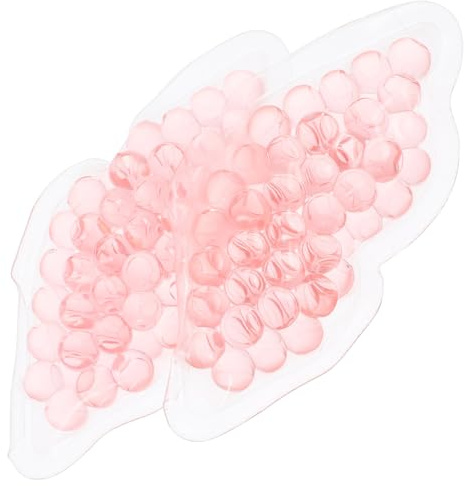 BAZEITFLOW 2 Stück Kühlgel Lippenpads Wiederverwendbare Cooling Lip Masks Dicke Rosa Gel pads zur Lippenpflege und Kühlenden Feuchtigkeitsversorgung für Sommer und Reisen