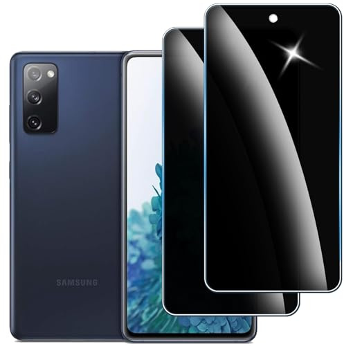 2 Piezas Protector Pantalla Privacidad Vidrio Templado para Samsung Galaxy S20 FE, Antiespia 9H Dureza, Anti-Arañazos, Anti-Huellas, Sin Burbujas