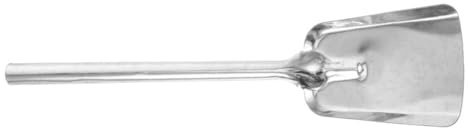 Amosfun Pelle à Charbon Fonte Épaisse Grosse Taille avec Long Manche Outil Polyvalent pour Cheminée et Poêle Entretien Foyer Nettoyage Cendres Charbon Outil Jardin