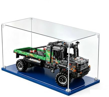 Vitrine Exposition Transparent, 3mm Vitrine Acrylique Anti Poussière Boîte de Présentation,pour Lego Vitrine Figurine, Vitrine Voiture Miniature, Vitrine Figurin (55x35x30CM)
