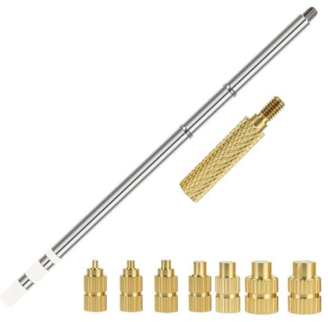 Frewurwer T12 Soldering Iron Tip Heat Set Insert Tool for Hot Melt Embedded Nuts M2-M8 Insertion Kit Indenters Adaptors