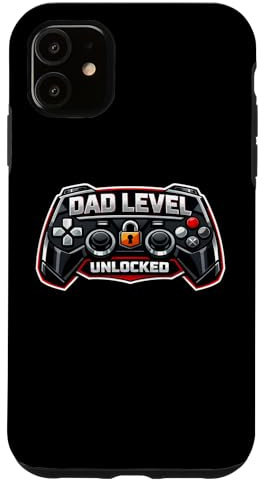 Hülle für iPhone 11 Dad Level Unlocked Funny New Father Gaming Gamer Videospiel