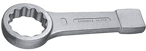 GEDORE Schlag-Ringschlüssel 75 mm, Hochpräzise Schlüsselweite, Robust für Industrie & Handwerk, Made in Germany - 75mm