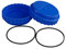 poolomio® Winterverschluss Set für Intex Pools VOR 2021 ab Ø 488 cm oder 400 cm Länge mit Absperrventil | inkl. 2X Deckel & 2X Dichtungsring