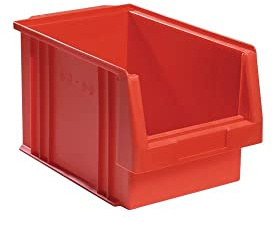 LA-KA-PE Sichtlagerkasten PLK 2a rot 330/297x213x200 mm (LxBxH)
