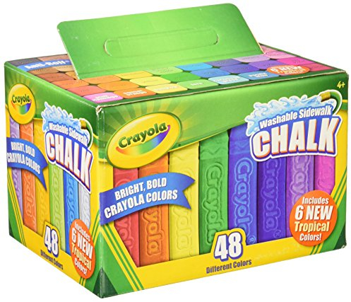 Crayola Washable Sidewalk Chalk, Pack of 48