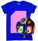Illuminated Apparel Camiseta con diseño Interactivo con luz Que Brilla en la Oscuridad (Azul/Rosa, 9-11 años)