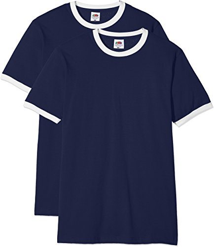 Fruit of The Loom Men's Ringer Premium T-Shirt (Pack of 2)