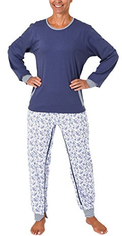 Normann Care Damen Pflegeoverall Langarm mit Reissverschluss am Rücken und am Bein 60507