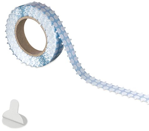 MASHPAPER 5000 Doppelklebepunkte doppelseitige Klebepunkte 10mm einseitig ablösbar transparent aus Polyesterfolie / 482010