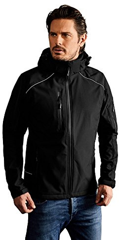 Softshell Jacke Herren, Schwarz, XL