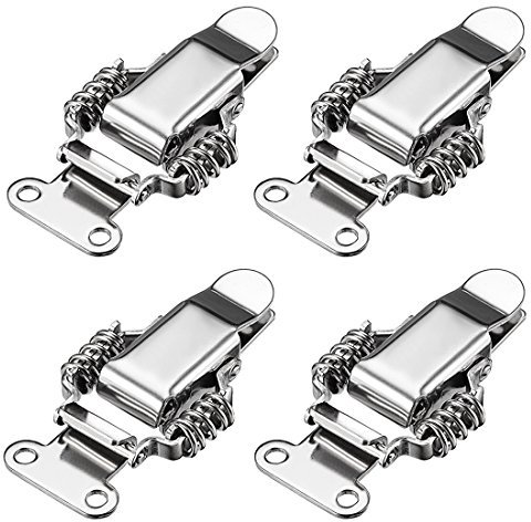 sourcing map HS-023 Stainless Steel 304 Compression Spring Draw Toggle Latch Clamp, 95mm Long, Pack of 4
