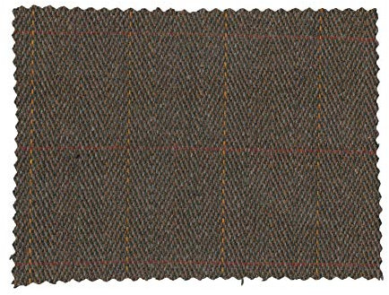 Tweed-Stoff - aus 60% Wolle - kariert - Brauner Tweed - 100 x 150cm