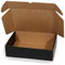 Kartox | Schwarzer Karton für Post | Selbstmontierte Box ideal als Geschenk | stabiler Karton | Größe L | 30x22x8 cm | 20 Stück