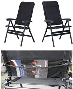 AB 17-06 - 24-2 STÜCK DER BEQUEMSTE - XXL 70 cm BREITER KLAPPSTUHL - Westfield Outdoors Stuhl Advancer XL ANTHRAZIT