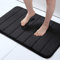 Homaxy Memory Foam Badezimmer Badteppich Saugfähige Rutschfester Badvorleger Waschbar Badematte - 51 x 76 cm, Schwarz