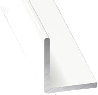 JARDIN202 - Perfil de Aluminio Blanco Angular - x3 unds - 2'10m | 20 mm -