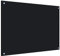vidaXL Dosseret de Cuisine Carrelage Mural Décoration Protection Anti-éclaboussures Résistant aux Rayures Noir 80x60 cm Verre Trempé
