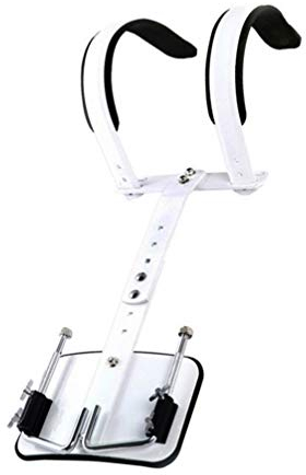 Milisten Verstellbarer Snare Drum Tragegurt Aluminium Marching Snare Drum Rückenrahmen Mit Schulterpolster Weiß Für Percussion-enthusiasten