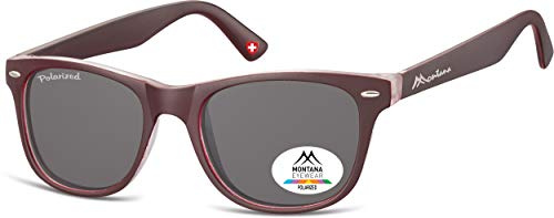 Montana Eyewear Unisex MP10E Sonnenbrille, Burgund, 53