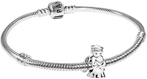 Pandora Damen-Armband Engel der Liebe zauberhafter Silberschmuck, elegante Geschenkidee für modische Frauen, 39493-19 19 cm