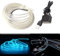 Balabaxer USB EL-Wire Eisblau, 3M/9.8FT Flexible Neonlichtröhre DC 5V Neonröhre Innenraumlichtleiste für Autoinnenraum, Lücke Dekorationsbeleuchtung.