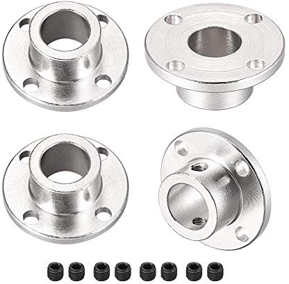 sourcing map 4 Stück Flanschkupplung Motorführung Wellenkupplung Motorstecker 12mm Innendurchm. H13xD18 Starre für DIY Teile