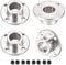 sourcing map 4 Stück Flanschkupplung Motorführung Wellenkupplung Motorstecker 12mm Innendurchm. H13xD18 Starre für DIY Teile