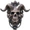 FitBest Sabbatic Türklopfer mit gehörntem Gott-Totenkopf, Satanischer Teufel, zum Aufhängen, Wanddekoration, dekorativer Türklopfer Haustürwand (13,5 x 11 x 3 cm)