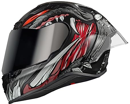 Nexx X.R3R Zorga Helm (Black Matt/Red,L (59/60))