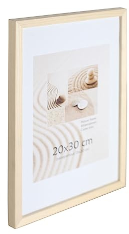 Holz Bilderrahmen Plexi Foto Rahmen Collage Wanddeko Poster S111: Farbe: Natur | Format: 10x15