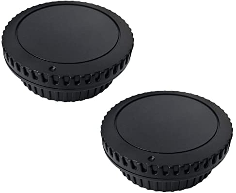 Camera Body Cap and Rear Lens Cover Compatible with Canon EOS EF EF-S Mount EOS 4000d 2000d 1500d 1300d 1200d 90D 80D 77D 70D 60D 5Ds 1DX 5D 7D / 6D Mark II III 200d 250d 300d,HUIPUXIANG [2 Sets]