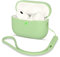 AOTUAO Kompatibel mit AirPods Pro 2 Hülle Case, Silikon Stoßfeste Schutzhülle für AirPods Pro 2. Generation 2022 Case Cover mit Silikon Lanyard, Front-LED Sichtbar, Avocado